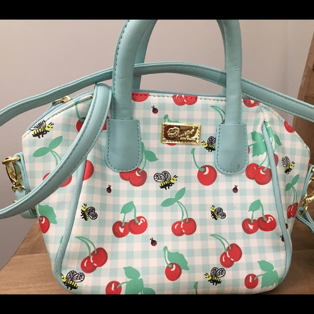 Betsy Johnson Purse with Cherries and bees